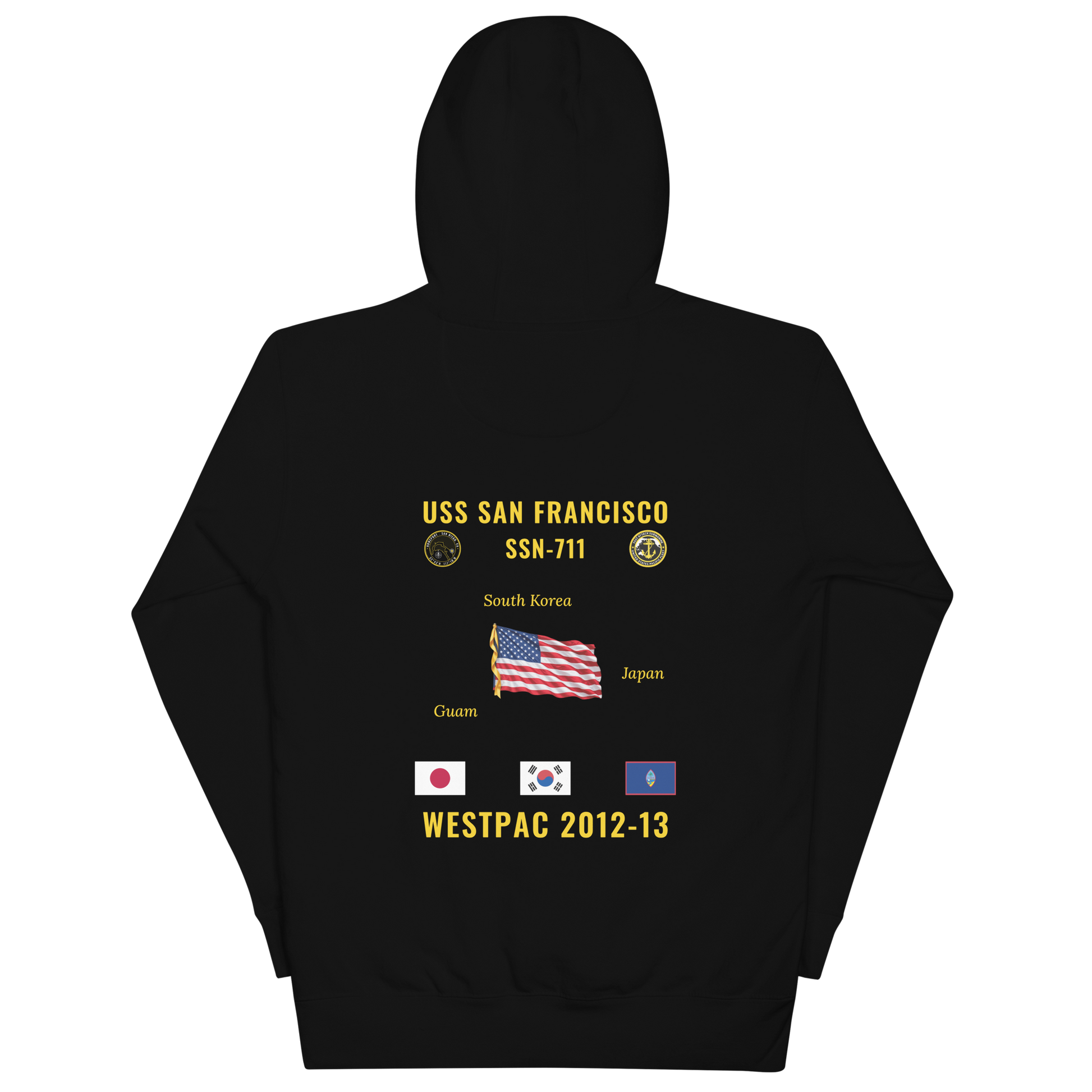 USS San Francisco (SSN-711) 2012-13 WestPac Cruise Hoodie