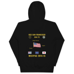 USS San Francisco (SSN-711) 2014-15 WestPac Cruise Hoodie