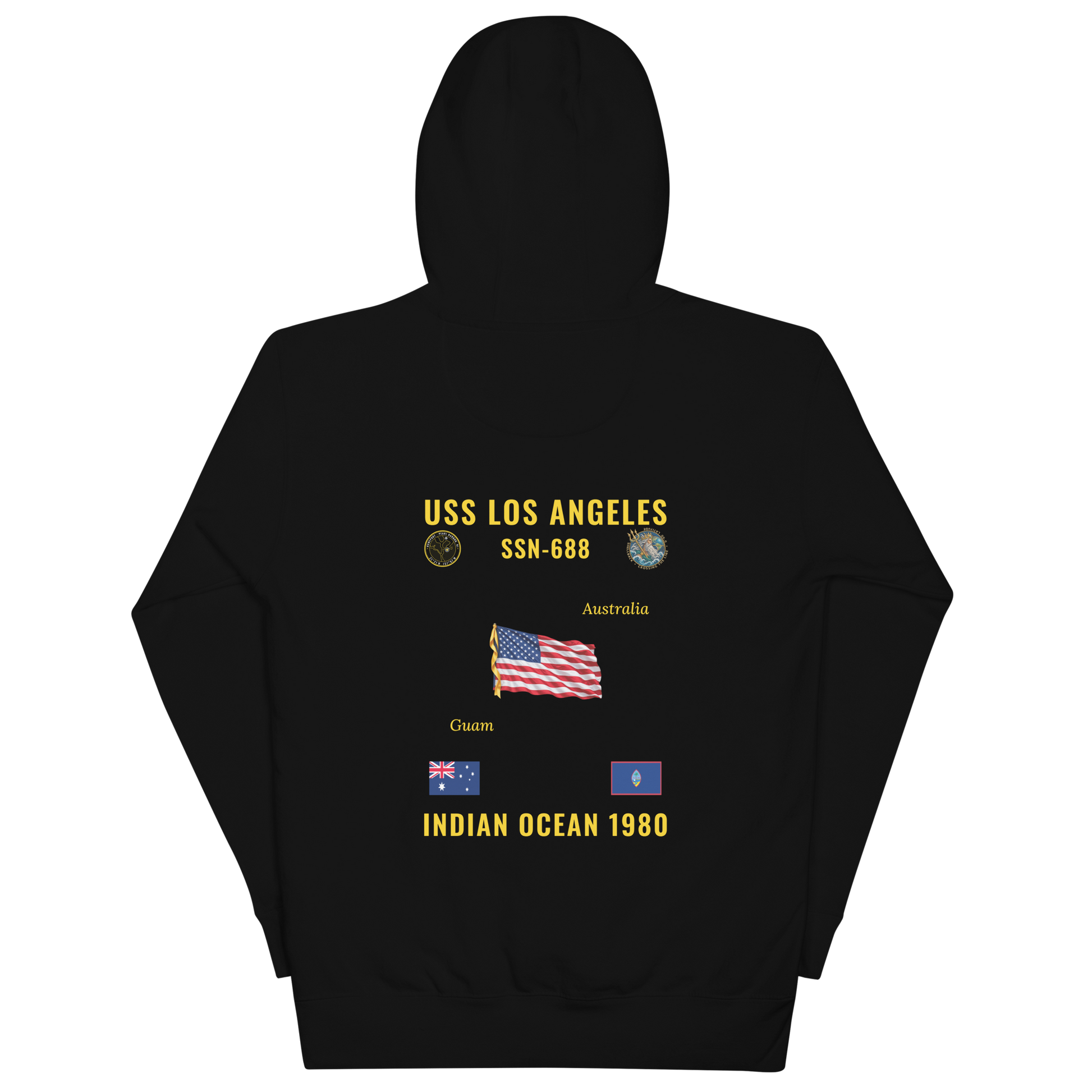 USS Los Angeles (SSN-688) 1980 Indian Ocean Cruise Hoodie