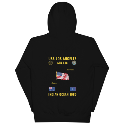 USS Los Angeles (SSN-688) 1980 Indian Ocean Cruise Hoodie