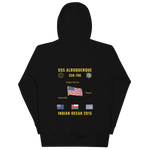 USS Albuquerque (SSN-706) 2015 Indian Ocean Cruise Hoodie