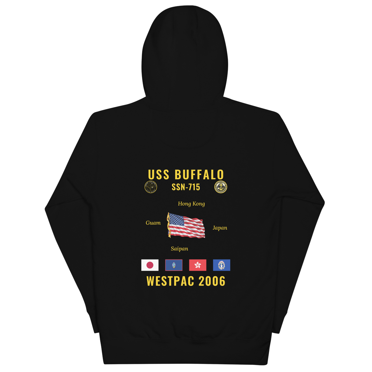 USS Buffalo (SSN-715) 2006 WestPac Cruise Hoodie