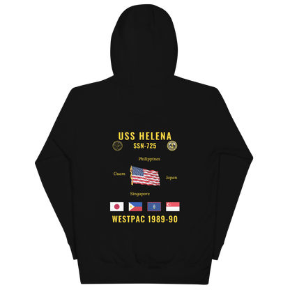 USS Helena (SSN-725) 1989-90 WestPac Cruise Hoodie