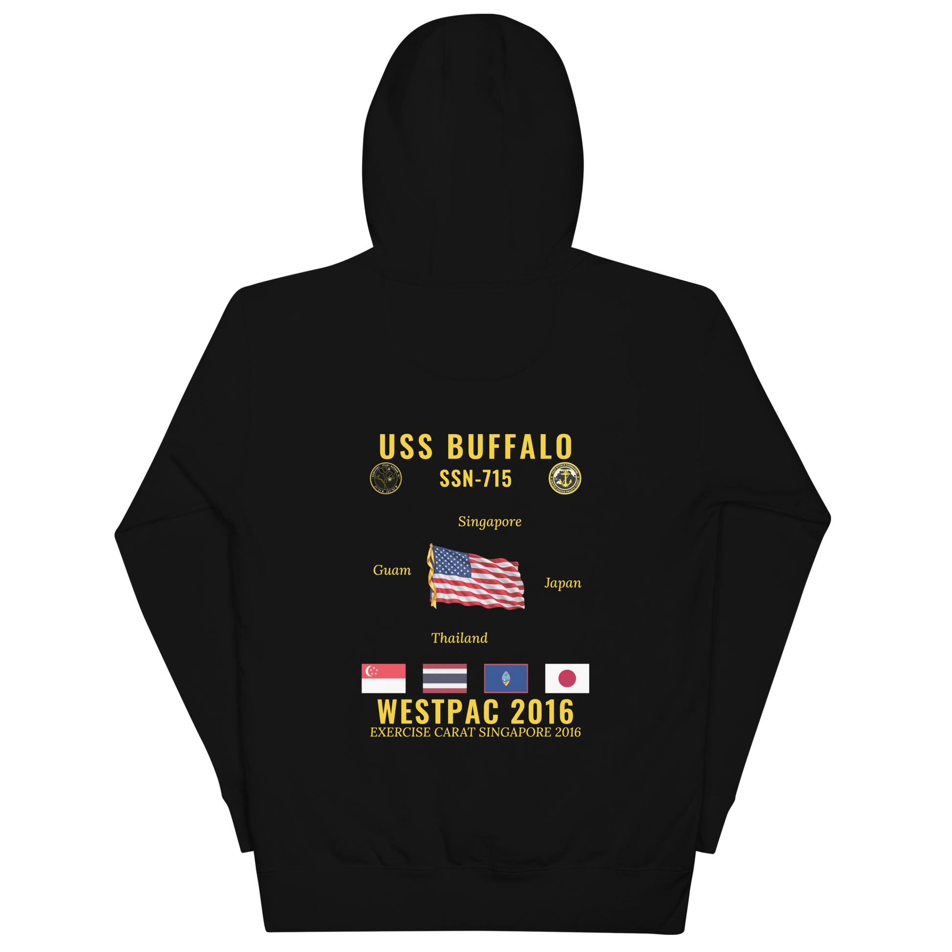USS Buffalo (SSN-715) 2016 WestPac Cruise Hoodie