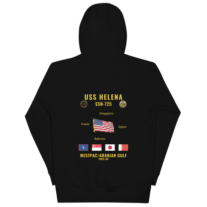 USS Helena (SSN-725) 1993-94 WestPac/Arabian Gulf Cruise Hoodie