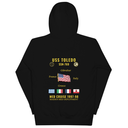 USS Toledo (SSN-769) 1997-98 Med Cruise Hoodie