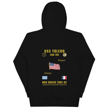 USS Toledo (SSN-769) 2001-02 Med Cruise Hoodie