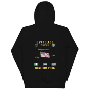 USS Toledo (SSN-769) 2006 CENTCOM Cruise Hoodie