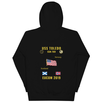 USS Toledo (SSN-769) 2019 EUCOM Cruise Hoodie