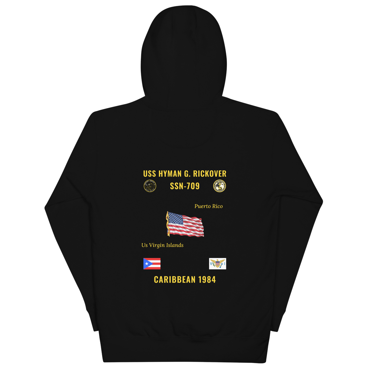 USS Hyman G. Rickover (SSN-709) 1984 Caribbean Cruise Hoodie