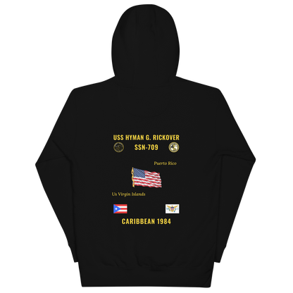 USS Hyman G. Rickover (SSN-709) 1984 Caribbean Cruise Hoodie