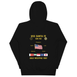 USS Santa Fe (SSN-763) 1997 Gulf/WestPac Cruise Hoodie