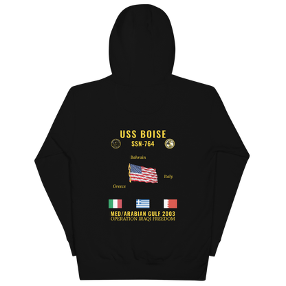 USS Boise (SSN-764) 2003 Med/Arabian Gulf Cruise Hoodie