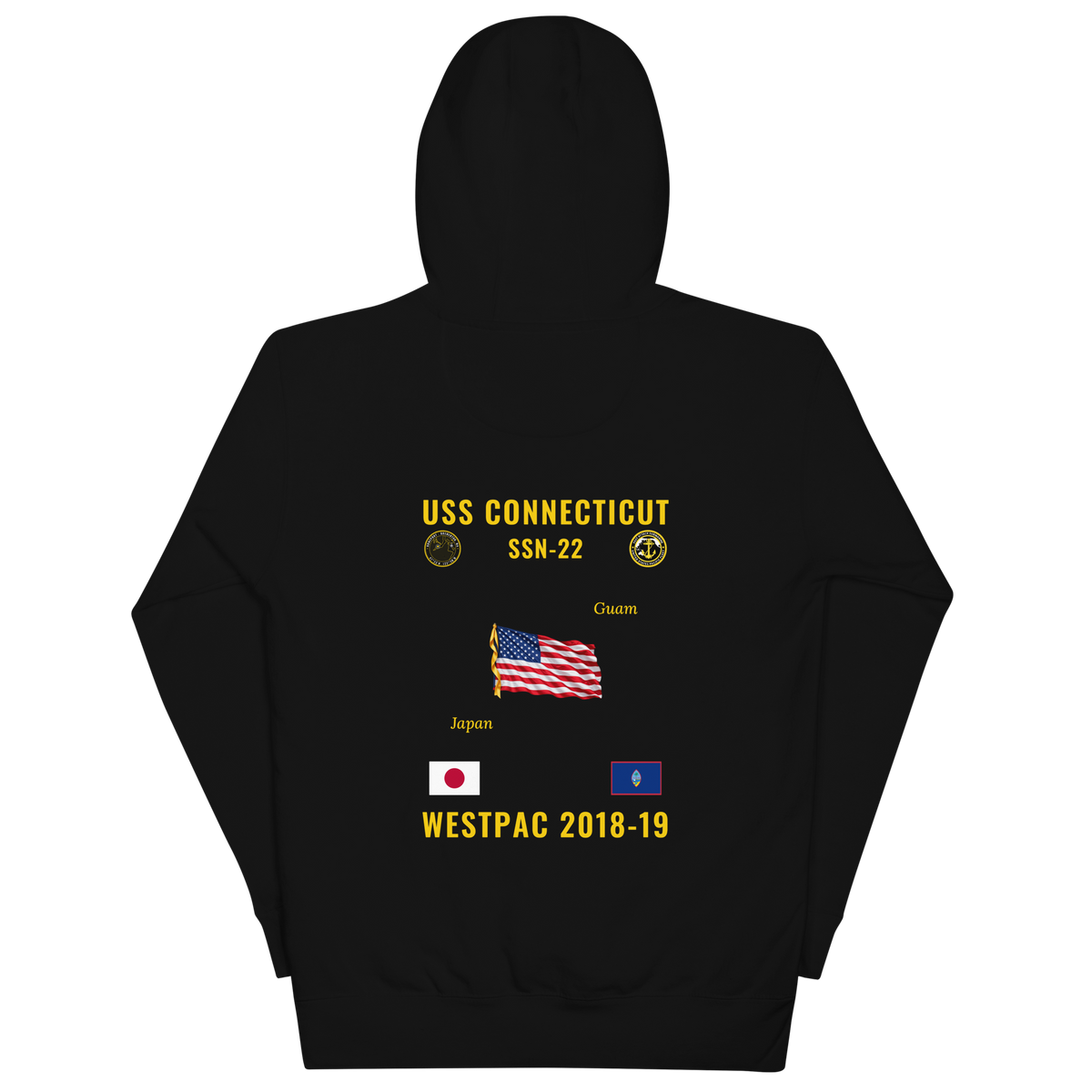 USS Connecticut (SSN-22) 2018-19 WestPac Cruise Hoodie