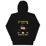 USS Hampton (SSN-767) 2007 WestPac Cruise Hoodie