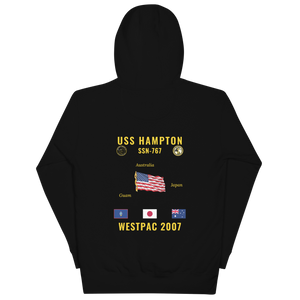 USS Hampton (SSN-767) 2007 WestPac Cruise Hoodie