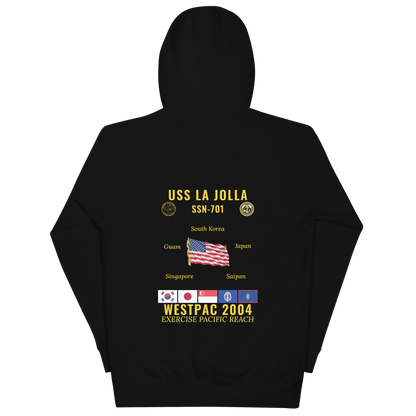 USS La Jolla (SSN-701) 2004 WestPac Cruise Hoodie