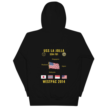 USS La Jolla (SSN-701) 2014 WestPac Cruise Hoodie