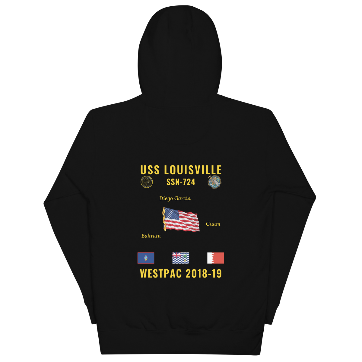 USS Louisville (SSN-724) 2018-19 WestPac Cruise Hoodie
