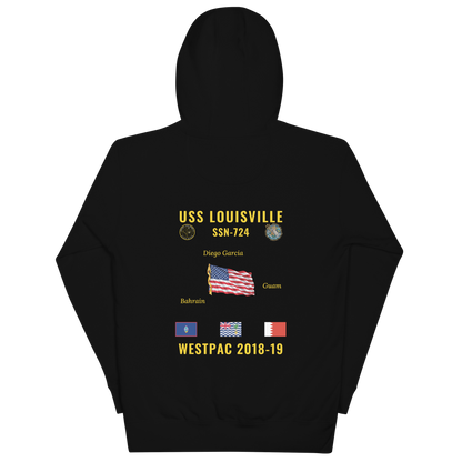 USS Louisville (SSN-724) 2018-19 WestPac Cruise Hoodie