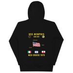 USS Memphis (SSN-691) 1979 Med Cruise Hoodie
