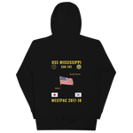 USS Mississippi (SSN-782) 2017-18 WestPac Cruise Hoodie