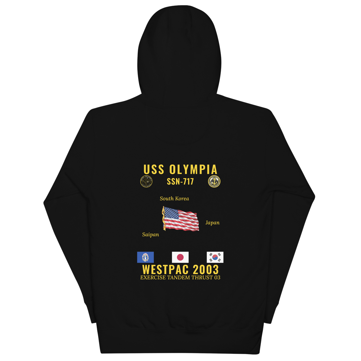 USS Olympia (SSN-717) 2003 WestPac Cruise Hoodie