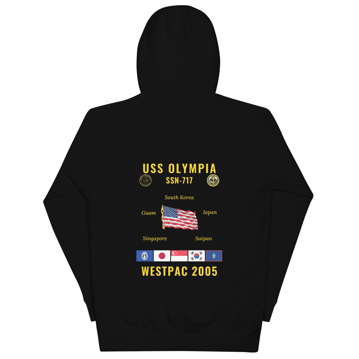 USS Olympia (SSN-717) 2005 WestPac Cruise Hoodie