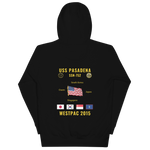 USS Pasadena (SSN-752) 2015 WestPac Cruise Hoodie