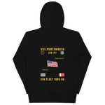 USS Portsmouth (SSN-707) 1995-96 5th Fleet Cruise Hoodie