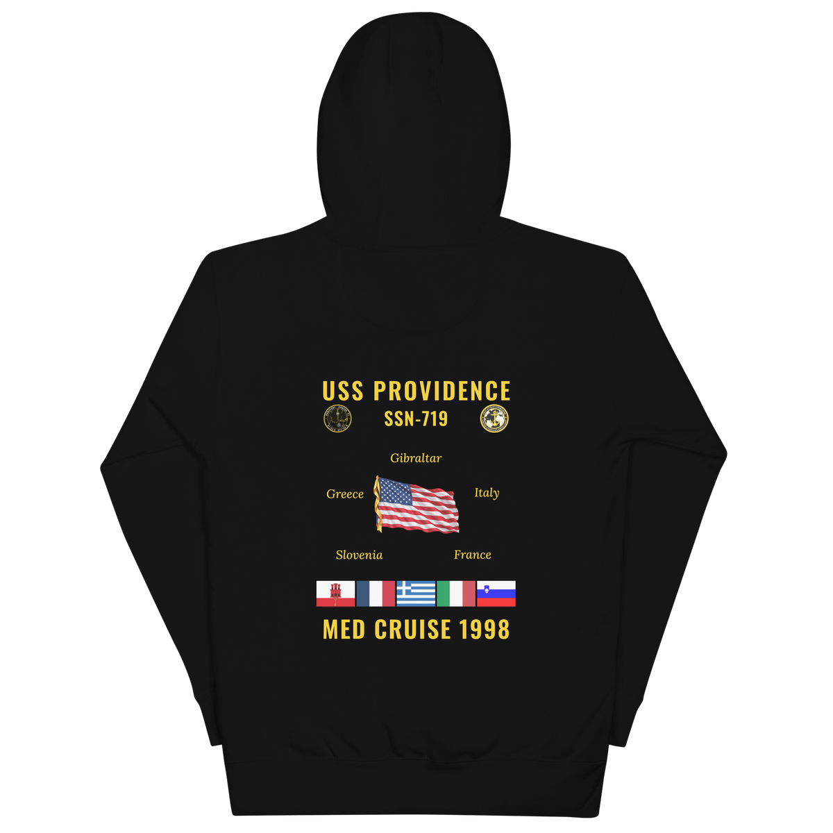 USS Providence (SSN-719) 1998 Med Cruise Hoodie