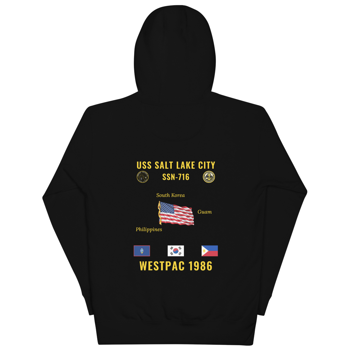 USS Salt Lake City (SSN-716) 1986 WestPac Cruise Hoodie
