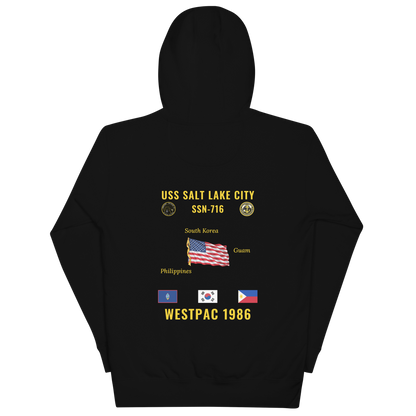 USS Salt Lake City (SSN-716) 1986 WestPac Cruise Hoodie