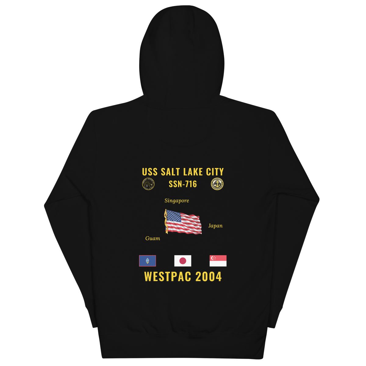 USS Salt Lake City (SSN-716) 2004 WestPac Cruise Hoodie