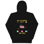 USS Alexandria (SSN-757) 1993 Med Cruise Hoodie