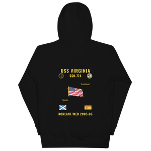 USS Virginia (SSN-774) 2005-06 NORLANT/Med Cruise Hoodie