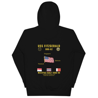 USS Fitzgerald (DDG-62) 1998-99 WestPac/Gulf Cruise Hoodie