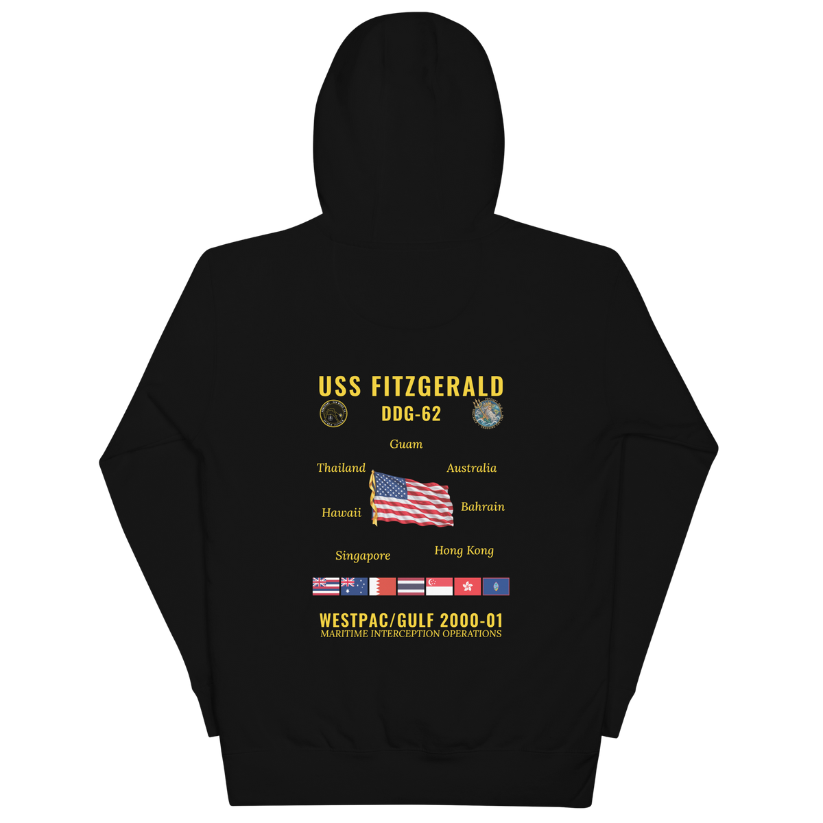 USS Fitzgerald (DDG-62) 2000-01 WestPac/Gulf Cruise Hoodie