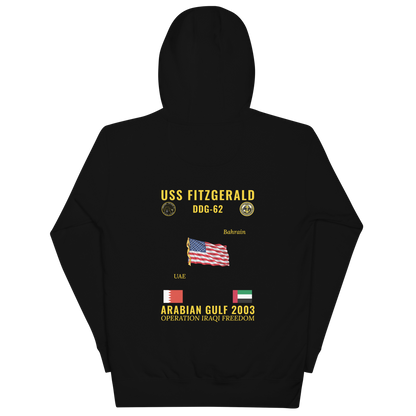 USS Fitzgerald (DDG-62) 2003 Arabian Gulf Cruise Hoodie