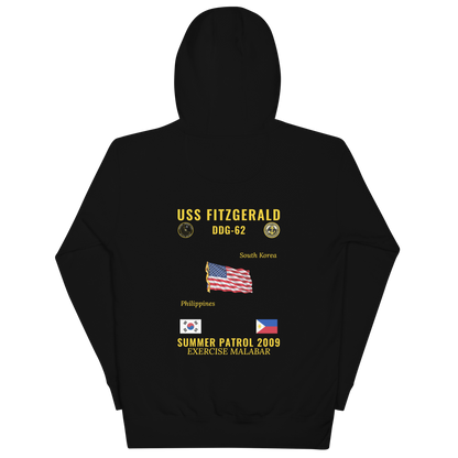 USS Fitzgerald (DDG-62) 2009 Summer Patrol Cruise Hoodie