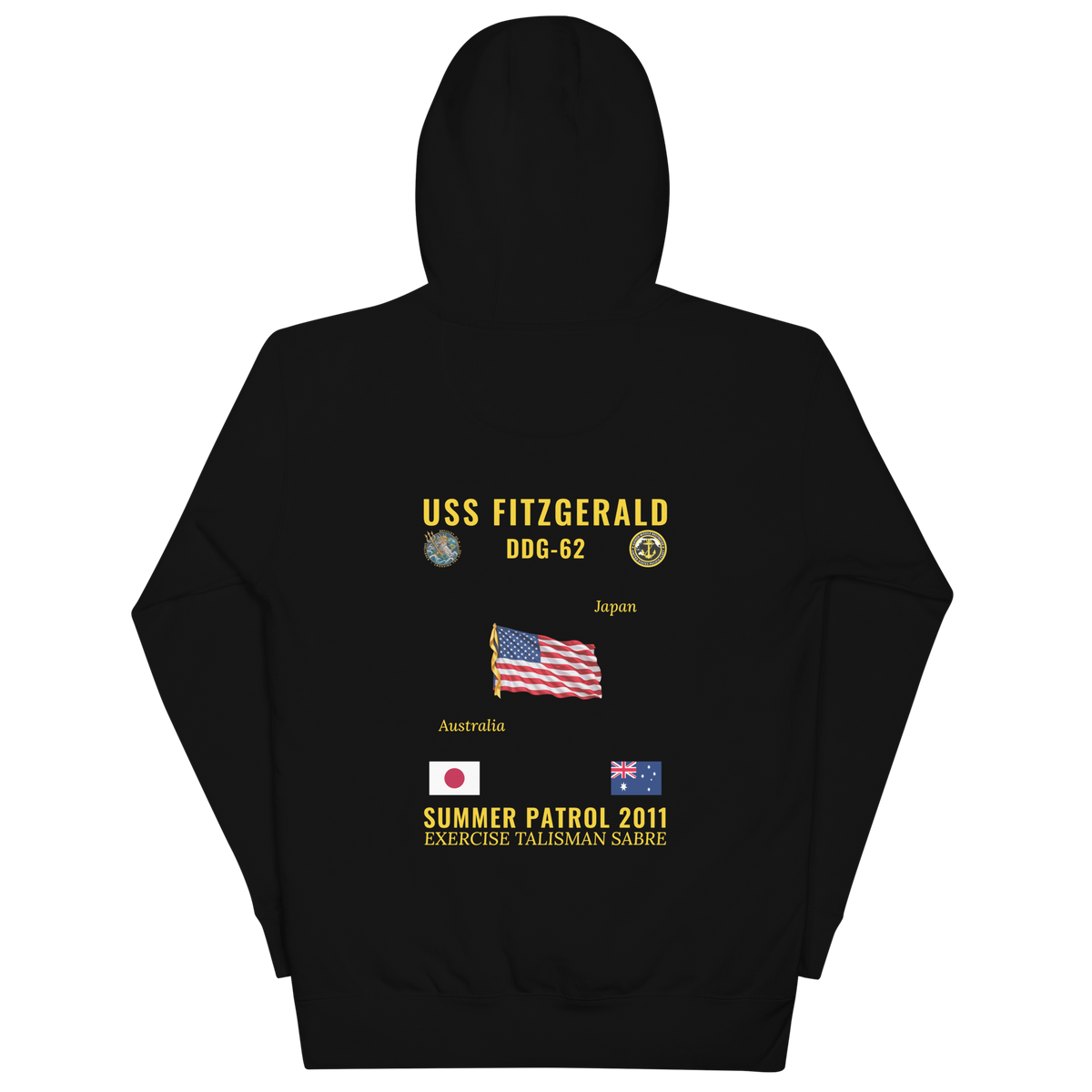 USS Fitzgerald (DDG-62) 2011 Summer Patrol Cruise Hoodie
