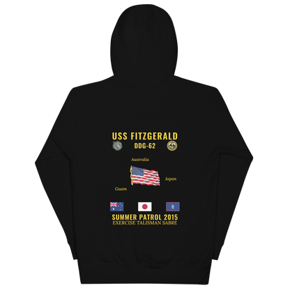USS Fitzgerald (DDG-62) 2015 Summer Patrol Cruise Hoodie