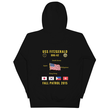 USS Fitzgerald (DDG-62) 2015 Fall Patrol Cruise Hoodie