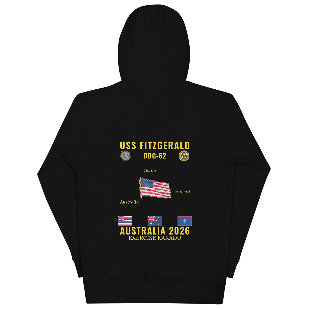 USS Fitzgerald (DDG-62) 2026 Australia Cruise Hoodie