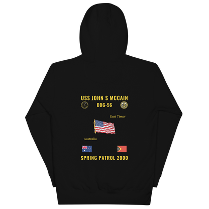 USS John S McCain (DDG-56) 2000 Spring Patrol Cruise Hoodie
