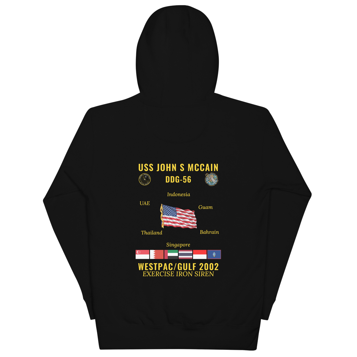 USS John S McCain (DDG-56) 2002 WestPac/Gulf Cruise Hoodie