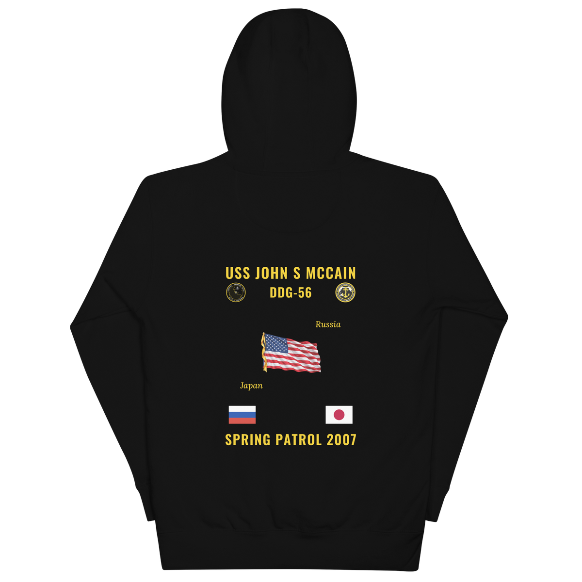 USS John S McCain (DDG-56) 2007 Spring Patrol Cruise Hoodie
