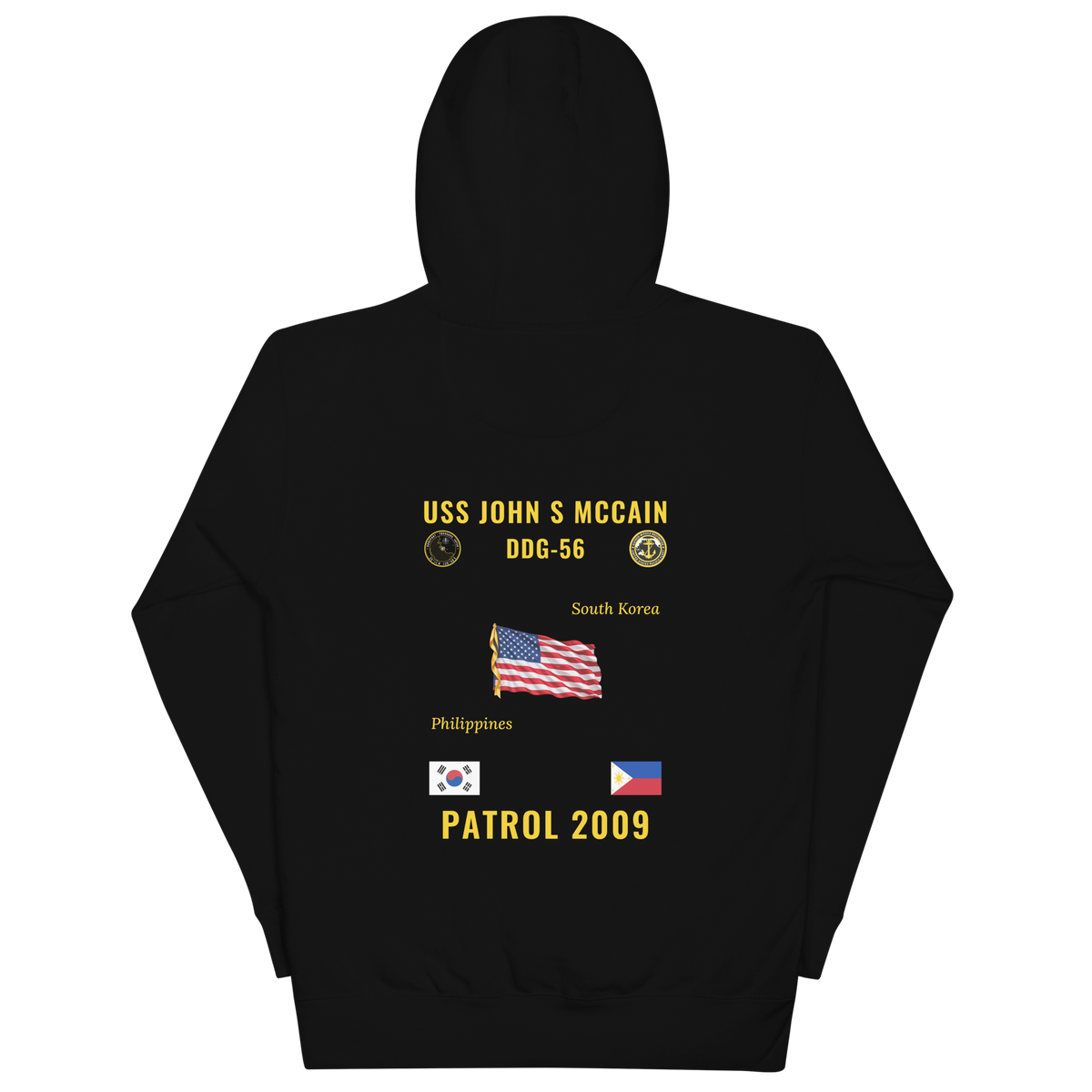 USS John S McCain (DDG-56) 2009 Patrol Cruise Hoodie