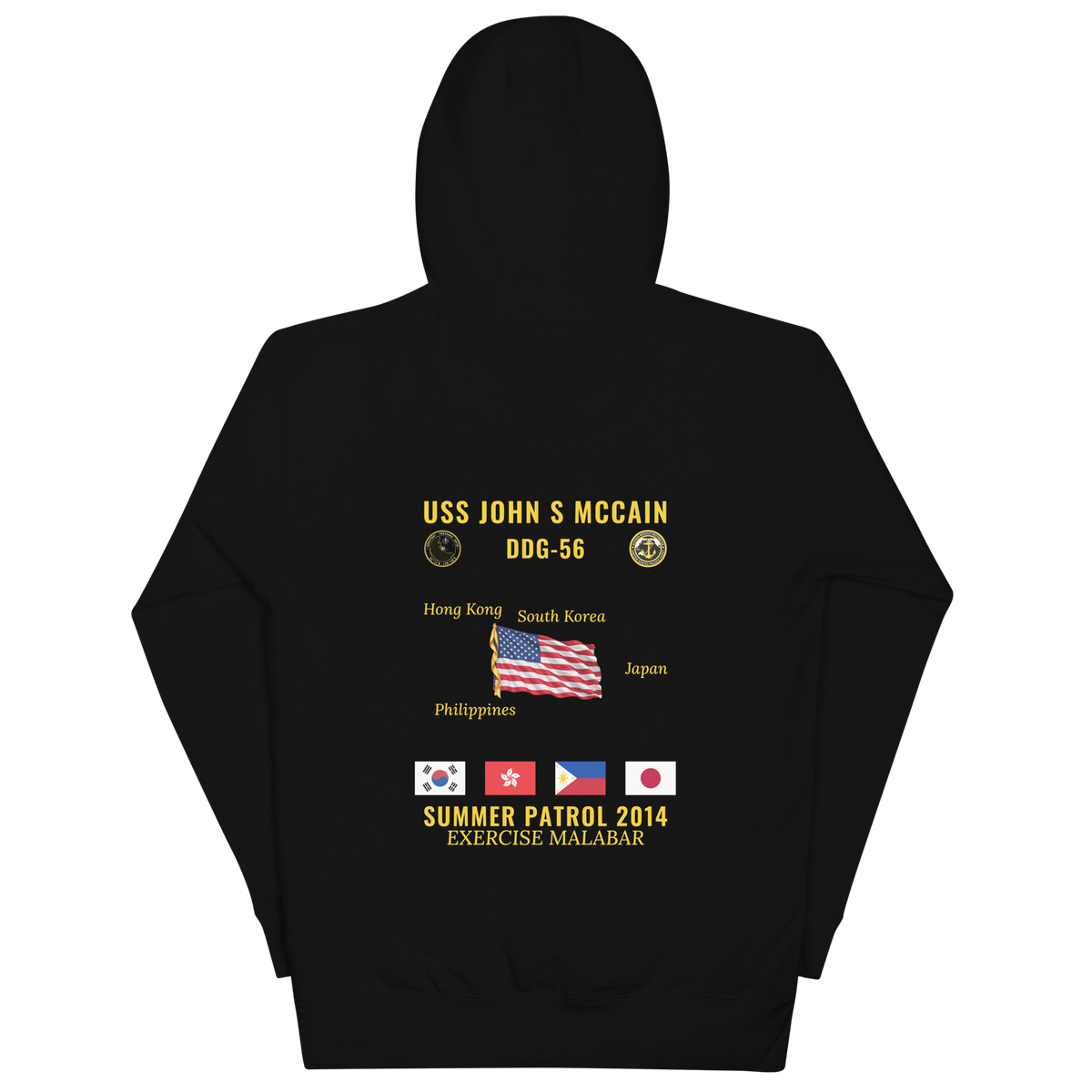 USS John S McCain (DDG-56) 2014 Summer Patrol Cruise Hoodie