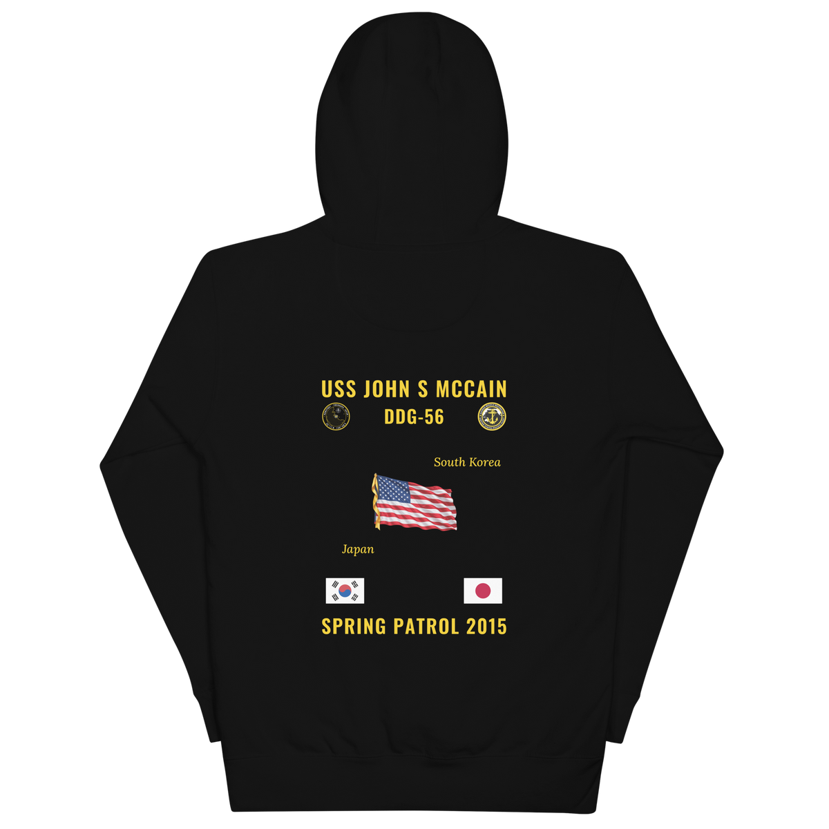 USS John S McCain (DDG-56) 2015 Spring Patrol Cruise Hoodie